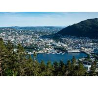 GLHUIOZ Jigsaws 500 pieces for adults - 500 piece jigsaw puzzles for adults is ideal as a gift for the whole family and the jigsaw puzzle Norway Marinas Bridges Bergen 52x38cm