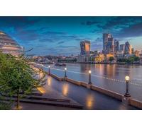 GLHUIOZ Personalised Jigsaw Photo Custom Jigsaw Puzzle 1000 pc Wooden Puzzle Personalized Gift England Rivers 75x50cm