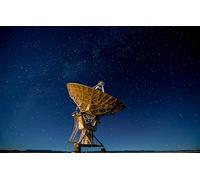 GLHUIOZ Personalised Jigsaw Photo Custom Jigsaw Puzzle 1000 pc Wooden Puzzle Personalized Gift Space,Antenna,Milky Way,New Mexico,United States,75x50cm