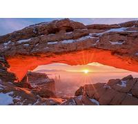 GLHUIOZ Personalised Jigsaw Photo Custom Jigsaw Puzzle 1500 pc Wooden Puzzle Personalized Gift Desert,USA,Utah,Canyonlands National Park,87x57cm