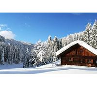 GLHUIOZ Personalised Jigsaw Photo Custom Jigsaw Puzzle 500 pc Wooden Puzzle Personalized Gift Relax,Winter,Widescreen,52x38cm