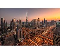 GLHUIOZ Personalised Photo Jigsaw Puzzle Custom Wooden Puzzles from Photos Pictures 500 Pieces for Adults Emirates UAE Dubai 52x38cm