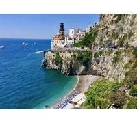 GLHUIOZ Personalised Wooden Jigsaw Puzzles 1500 Piece for Adults from Photo Custom - Design Your Own Picture Gifts Italy Coast Atrani 87x57cm