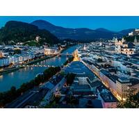 GLHUIOZ Personalised Wooden Jigsaw Puzzles 1500 Piece for Adults from Photo Custom - Design Your Own Picture Gifts Salzburg Austria 87x57cm