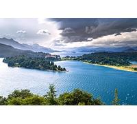 GLHUIOZ Personalised Wooden Jigsaw Puzzles 1500 Piece for Adults from Photo Custom - Design Your Own Picture Gifts Argentina,Patagonia,Lake Nahuel Huapi,Nahuel Huapi Lake,87x57cm