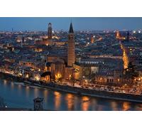 GLHUIOZ Personalised Wooden Jigsaw Puzzles 500 Piece for Adults from Photo Custom - Design Your Own Picture Gifts Italy Rivers 52x38cm