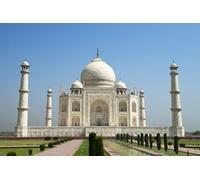 GLHUIOZ Personalised Wooden Jigsaw Puzzles 500 Piece for Adults from Photo Custom - Design Your Own Picture Gifts India Temples Taj 52x38cm
