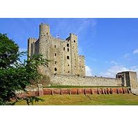 GLHUIOZ Puzzle from Photo Custom Jigsaw Puzzle Unique Birthday Present Suitable for Children Family and Friends Personalized Puzzle-1500piece-Wooden Castle,England,Towers,Fortress,87x57cm