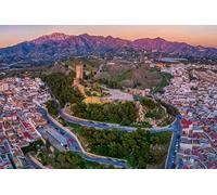 GLHUIOZ Puzzle from Photo Custom Jigsaw Puzzle Unique Birthday Present Suitable for Children Family and Friends Personalized Puzzle-500piece-Wooden Spain Malaga 52x38cm