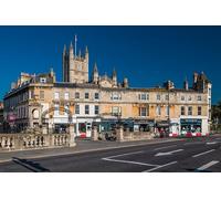 GLHUIOZ Puzzle from Photo Custom Jigsaw Puzzle Unique Birthday Present Suitable for Children Family and Friends Personalized Puzzle-500piece-Wooden England Bath Terrace Walk 52x38cm