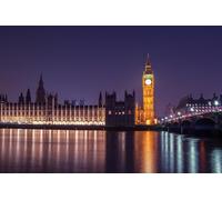 GLHUIOZ Puzzle from Photo Custom Jigsaw Puzzle Unique Birthday Present Suitable for Children Family and Friends Personalized Puzzle-1500piece-Wooden England Rivers Westminster Big Ben London 87x57cm