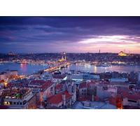 GLHUIOZ Puzzles 500 Pieces Jigsaw Puzzles For Teens and Adults - 500 Piece Puzzle Istanbul Turkey Rivers Bridges 52x38cm