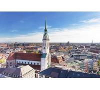 GLHUIOZ Puzzles for Adults 1000 Pieces Wooden Puzzle Artwork Puzzle Wall Decoration Unique Birthda Gifts Church Munich Germany Frauenkirche 75x50cm