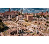 GLHUIOZ Puzzles for Adults 500 Pieces Wooden Puzzle Artwork Puzzle Wall Decoration Unique Birthda Gifts Italy Rome Ruins Famous buildings 52x38cm