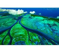 GLHUIOZ Puzzles Jigsaw from Photos 500 Pieces for Adults Teen,Personalised Puzzle Indian Ocean,Tidal Channels,Seychelles,Aldabra Atoll,52x38cm