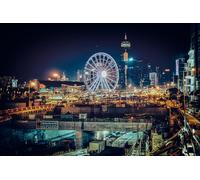 GLHUIOZ Wooden Animal Jigsaw Puzzles for Adults & Kids Unique Universal Colourful Fun Wood Challenging Puzzles for Family 1500 Piece China Hong Kong Ferris wheel 87x57cm