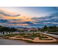 GLHUIOZ Wooden Puzzle for Adults and Kids, Wooden Jigsaw Puzzles, Unique Shaped Puzzle Pieces, Austria Vienna Landscape Fountains 87x57cm