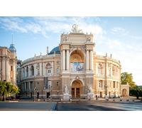 GLHUIOZ Wooden Puzzle for Adults and Kids, Wooden Jigsaw Puzzles, Unique Shaped Puzzle Pieces, Ukraine Odessa 52x38cm