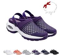 GLIART Women's Orthopedic Clogs with Air Cushion Support to Reduce Back and Knee Pressure, Orthopedic Sneakers for Women (37,Purple)