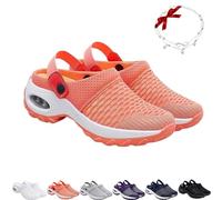 GLIART Women's Orthopedic Clogs with Air Cushion Support to Reduce Back and Knee Pressure, Orthopedic Sneakers for Women (42,Orange)