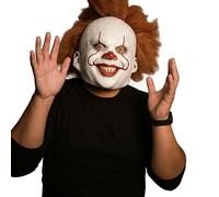 GlibHLBantz Halloween Latex Mask for Adults, Full Head Latex Realistic Scary Masks Hand-Colored for Cosplay, Spooky Party, Carnival, Costume Party (One Size Adults) (joker2)