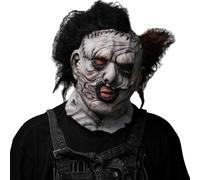 GlibHLBantz Scary Old Man Latex Mask Hand-Colored, Full Head Latex Realistic Old Man Masks With Hair, Halloween Costume Mask For Cosplay, Carnival, Roleplay, Party (One Size Adults)