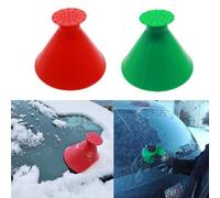 Glibrillody Magic Ice Scraper,Magical Car Ice Scraper,Ice Scraper for Car Windscreen,Cone Ice Scraper (2)