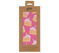 Glick 4 Sheets of Cakey Pink Tissue Paper. Each Sheet Measures 75 x 50cms When Opened and is Suitable for Birthdays & Other Celebrations, Oink