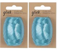 Glick Aqua Blue Curling Ribbon, for Gift Wrapping and Arts and Crafts Aqua Blue Curling Ribbon (Pack of 2)
