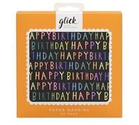 Glick Birthday Napkins - Navy - 33 x 33cm - Pack of 20
