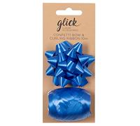 Glick Blue Bow and Curling Ribbon Multipack for Gift Wrapping, Pack, Arts Crafts, Indigo Bow and Curling Ribbon, BK26, Indigo Blue
