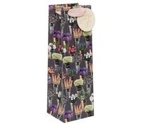 Glick Bottle Gift Bag - Flower Market Floral Design - 110 x 340 x 100mm
