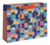 Glick Bottle Gift Bag - Gilded Magnolia Floral Design - 110 x 340 x 100mm