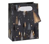 Glick Christmas Luxury SMALL Gift Bag Trees Charcoal, Gift Bag Xmas