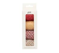 Glick Christmas Ribbon | Eco Kraft and Red