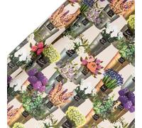Glick - Flower Market Wrapping Paper Roll, for Birthdays and Other Celebrations, Gift Wrapping, Arts & Crafts, 4 metres x 70 cm, Bright Multi