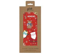 Glick Four Sheets Christmas Tissue Paper - Ho Ho Ho, Xmas Wrapping, Red