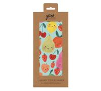 Glick Four Sheets of Fruit Cocktail Tissue Paper, Each Sheet 750mm x 500mm Tissue Paper Multi Coloured Tissue Paper for Gift Wrapping, Birthday Tissue Paper, Arts & Crafts (TPKF02)