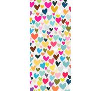 Glick Four Sheets of Hearts Design Tissue Paper, Sheets Measure 750mm x 500mm When Opened, for Weddings, Engagement, Valentine and Other Celebrations, Multi-Colour (TPL127)