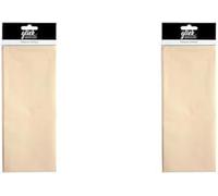 Glick Four Sheets of Ivory Luxury Tissue Paper, Large Sheets (x4), Perfect for Gift Wrapping, 750 x 500 mm, Ivory (Pack of 2)