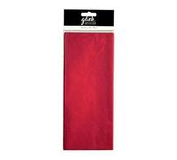 Glick Four Sheets of Red Tissue Paper, Each Sheet 750mm x 500mm Tissue Paper Red, Red Tissue Paper for Gift Wrapping for Birthday, Christmas, Valentine and Other Celebrations