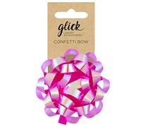 Glick Iridescent Pink Luxury Bow - Ideal for Valentine's, Birthdays, Christmas & More - Elegant Gift Wrap Accessory