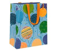 Glick Large Gift Bag - Big Balloons Blue Design - 260 x 315 x 135mm