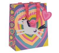 Glick Large Gift Bag - Unicorn Rainbows Design - 260 x 315 x 135mm, M