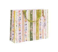 Glick Large Landscape Gift Bag, Linea Floral, Luxury Recyclable Bag for Birthdays & Celebrations, 275 x 355 x 100 mm, Multi-Coloured
