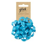 Glick Luxury Aqua, Turquoise Bow Confetti, Perfect for Gift Wrapping, Arts & Crafts and Accessories, Aqua Stick on Bow, BOW CONFETTI BOW AQUA