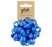 Glick Luxury Bow Indigo Blue, Perfect for Gift Wrapping, Arts & Crafts, Blue Stick on Gift Bow