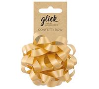 Glick Luxury Bow Metallic Gold, Perfect for the final touch to your Valentine, Birthday and Wrapping including Other Celebrations, Gift Bow, Gold