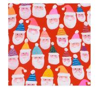 Glick Luxury Christmas Napkins, Pack 20, 3 Ply, Father Christmas, Fully Recyclable, 33 x 33 cm When Opened, Red