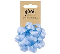 Glick Luxury Confetti Bow Baby Blue, for Gift Wrapping and Present Accessories, 4.5 x 4.5cms, Blue